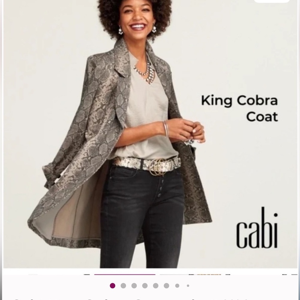 CAbi Snake Print King Cobra Jacket